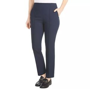 Hilary Radley Dark Blue Pull On Trouser Pants Size Small